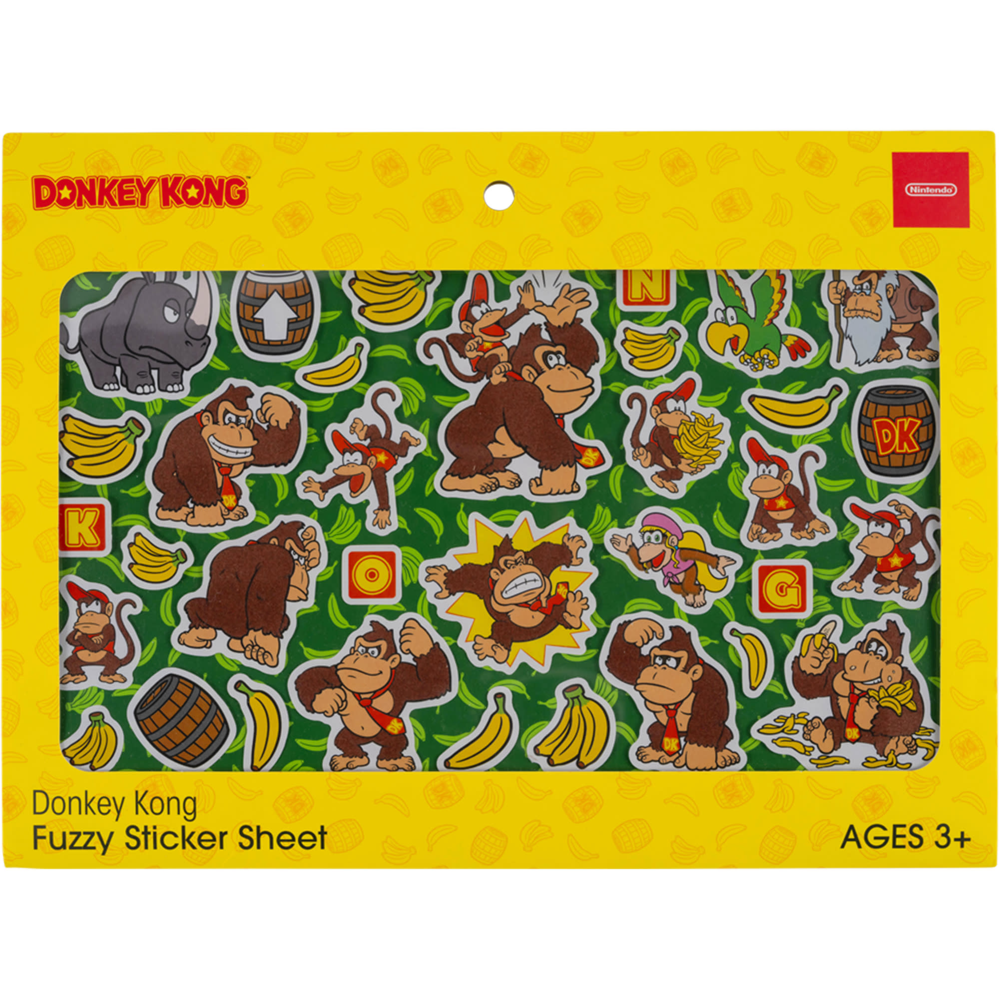 Donkey Kong™ Fuzzy Sticker Sheet - Nintendo Official Site